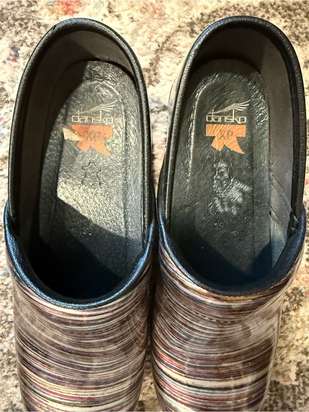 Dansko XP Multicolor Striped Clogs - Picture 3 of 5